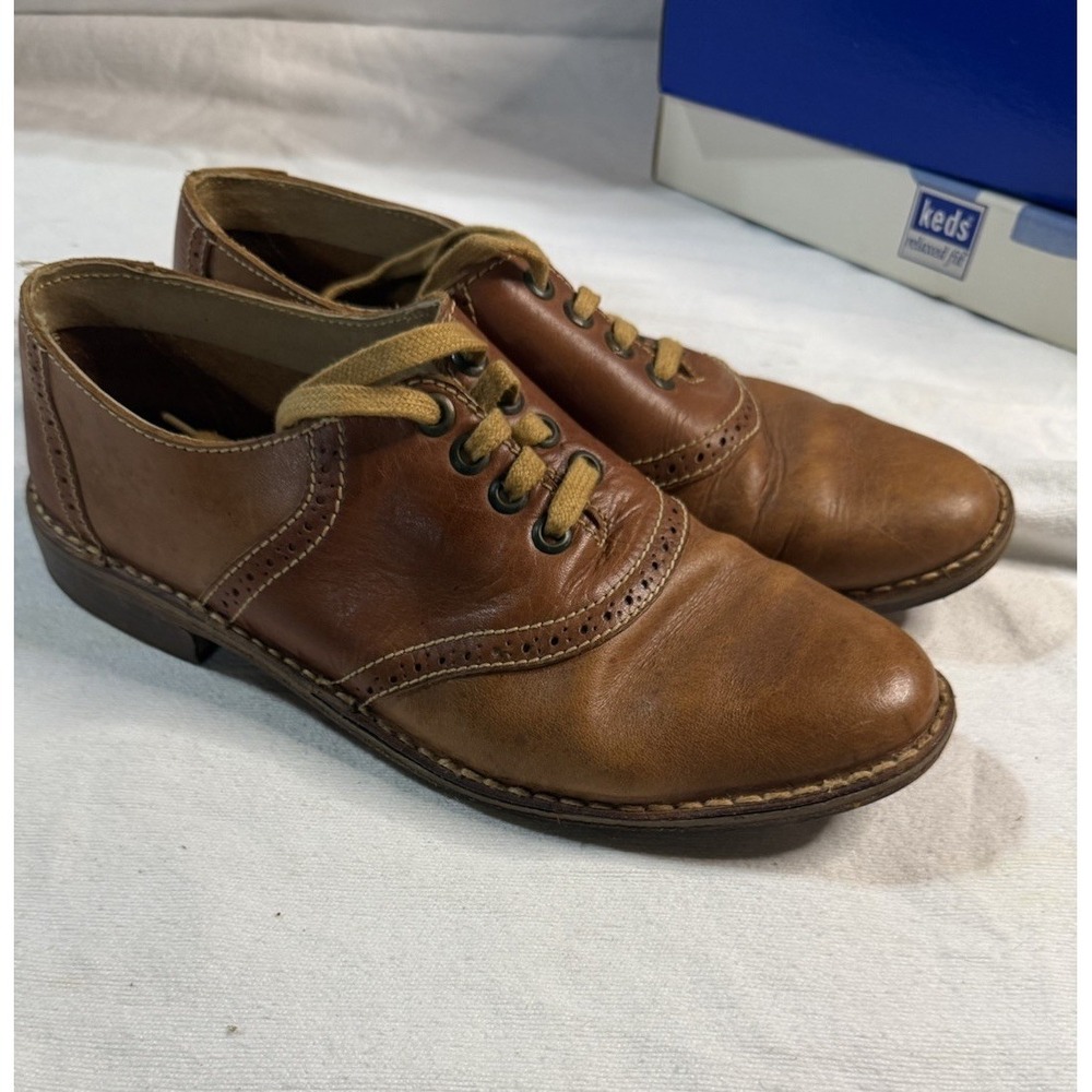 Bed Stu Regal Brown Leather Oxford Shoes Men's Size 8 Lace Up Handmade‎ Brazil